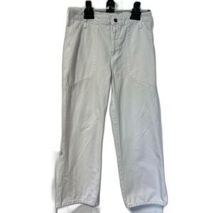 J. Crew high rise White slim wide leg jeans size 29